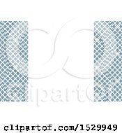 Poster, Art Print Of Blue And White Lattice Background Or Business Card Design