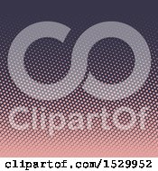 Clipart Of A Gradient Halftone Dots Background Royalty Free Vector Illustration