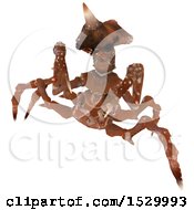 Clipart Of A 3d Walking Monster Or Insect Royalty Free Illustration