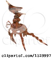 Clipart Of A 3d Intimidating Monster Or Insect Royalty Free Illustration