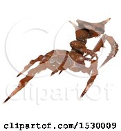 Clipart Of A 3d Attacking Monster Or Insect Royalty Free Illustration