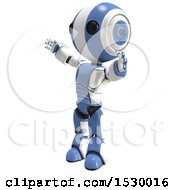 Clipart Of A 3d Ao Maru Robot Royalty Free Illustration