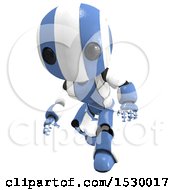Clipart Of A 3d Sneaking Ao Maru Robot Royalty Free Illustration
