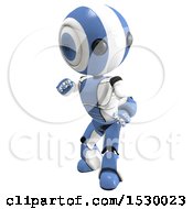 Clipart Of A 3d Ao Maru Robot Fighter Royalty Free Illustration