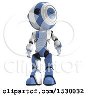 Clipart Of A 3d Towering Ao Maru Robot Royalty Free Illustration