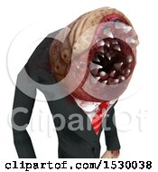 Clipart Of A Cropped Version Of A 3d Professional Parasite Royalty Free Illustration