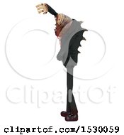 Clipart Of A 3d Professional Parasite Royalty Free Illustration