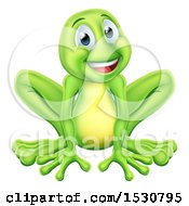 Poster, Art Print Of Happy Green Frog