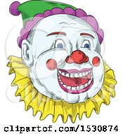 Poster, Art Print Of Sketched Circus Clown Face