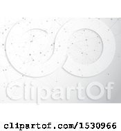 Clipart Of A Grayscale Network Connection Background Royalty Free Vector Illustration