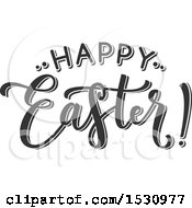 Clipart Of A Happy Easter Design Royalty Free Vector Illustration