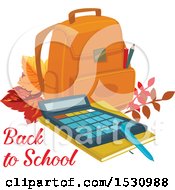 Clipart Of A Back To School Design Royalty Free Vector Illustration by Vector Tradition SM