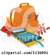 Clipart Of A Back To School Design Royalty Free Vector Illustration by Vector Tradition SM