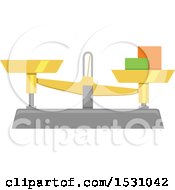 Clipart Of A Measuring Tool Royalty Free Vector Illustration