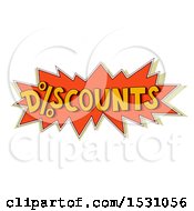 Poster, Art Print Of Discounts Sales Design With A Percent Symbol