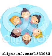 Poster, Art Print Of Group Of Girls Performing Synchronized Swimming