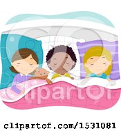 Poster, Art Print Of Girls Asleep At A Slumber Party