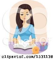 Poster, Art Print Of Teen Girl Reading The Bible