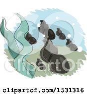 Poster, Art Print Of Group Of Swimming Tadpoles