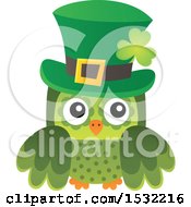 Poster, Art Print Of Green St Patricks Day Owl