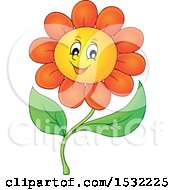 Poster, Art Print Of Cheerful Daisy Flower Character