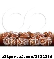 Poster, Art Print Of 3d Easter Eggs Under Text Space On A Shaded White Background