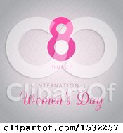 Clipart Of A Happy Womens Day Design Royalty Free Vector Illustration