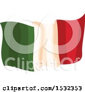 Clipart Of A Cinco De Mayo Mexican Flag Royalty Free Vector Illustration