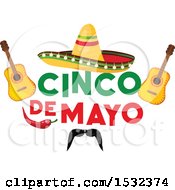 Clipart Of A Cinco De Mayo Mexican Sombrero Royalty Free Vector Illustration