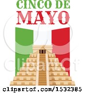 Poster, Art Print Of Cinco De Mayo With El Castillo Pyramid