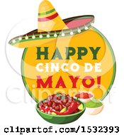 Clipart Of A Cinco De Mayo Food Design Royalty Free Vector Illustration