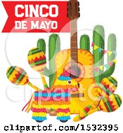 Clipart Of A Cinco De Mayo Design Royalty Free Vector Illustration by Vector Tradition SM