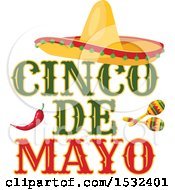 Clipart Of A Cinco De Mayo Design Royalty Free Vector Illustration