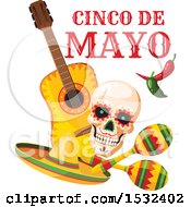Poster, Art Print Of Cinco De Mayo Mexican Skull Design