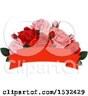 Poster, Art Print Of Red And Pink Rose Design