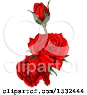 Poster, Art Print Of Red Rose Design