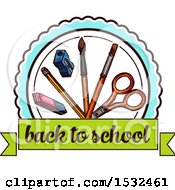 Clipart Of A Sketched Back To School Design Royalty Free Vector Illustration