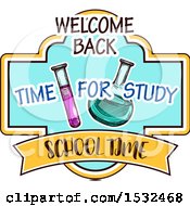 Clipart Of A Sketched Back To School Design Royalty Free Vector Illustration
