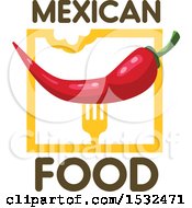 Poster, Art Print Of Mexican Food Red Pepper Design