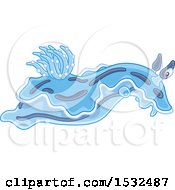 Poster, Art Print Of Blue Sea Slug Nudibranch