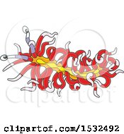 Poster, Art Print Of Red And Yellow Sea Slug Nudibranch
