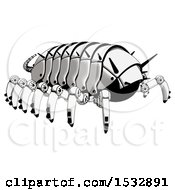 Poster, Art Print Of Pillbug Robot Rear Angle View