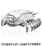 Clipart Of A Pillbug Robot Royalty Free Illustration
