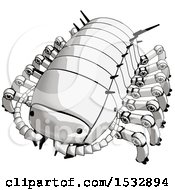 Clipart Of A Pillbug Robot Royalty Free Illustration by Leo Blanchette