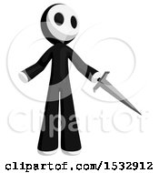 Maskman Stabbing Holding A Sword