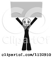 Poster, Art Print Of Little Anarchist Holding Up A Blank Sign