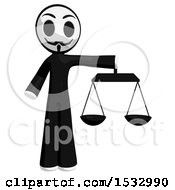 Little Anarchist Holding The Scales Of Justice