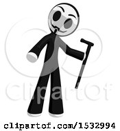 Poster, Art Print Of Little Anarchist Holding A Cane