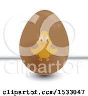 Poster, Art Print Of Chick On An Easter Egg
