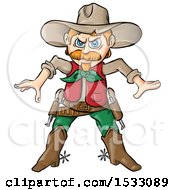Poster, Art Print Of Cowboy Ready To Draw His Pistols